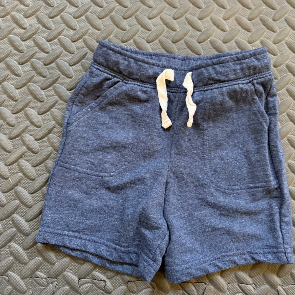 Cat & Jack Heathered Navy Drawstring Shorts